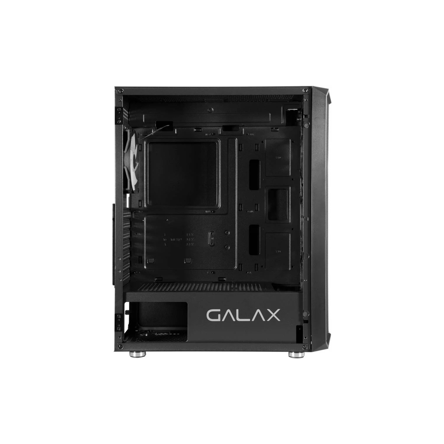 GALAX Revolution 07 ATX Mid-Tower Gaming PC Case – Tempered Glass Side Panel, SPCC Construction, Supports Up to 360 mm Radiator & 330 mm GPU, Black