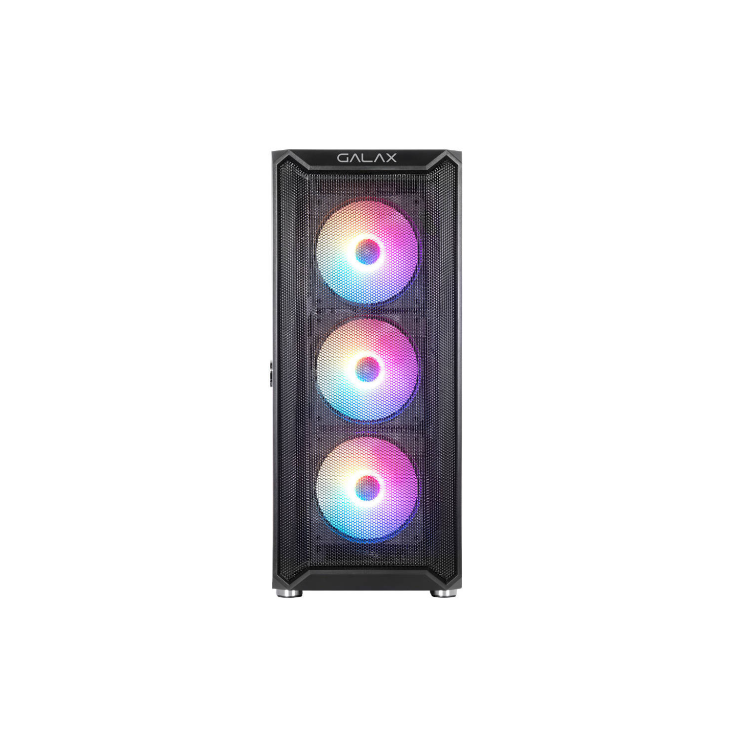 GALAX Revolution 07 ATX Mid-Tower Gaming PC Case – Tempered Glass Side Panel, SPCC Construction, Supports Up to 360 mm Radiator & 330 mm GPU, Black