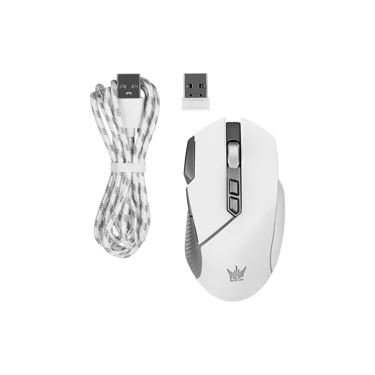 GALAX HOF Tactical M1 Wireless Gaming Mouse – Up to 32,000 DPI PixArt Sensor, USB-C & 2.4GHz Dual Mode, ARGB Lighting, 8 Programmable Macro Buttons, Ergonomic E-Sports Design
