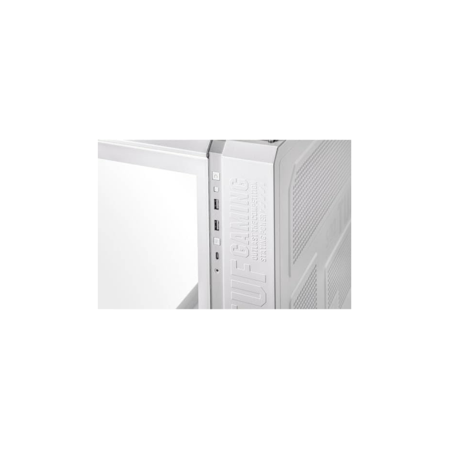 ASUS TUF Gaming GT502 Horizon Mid-Tower PC Case – White with Tempered Glass & ARGB Fans, ATX / Micro-ATX / Mini-ITX Compatible
