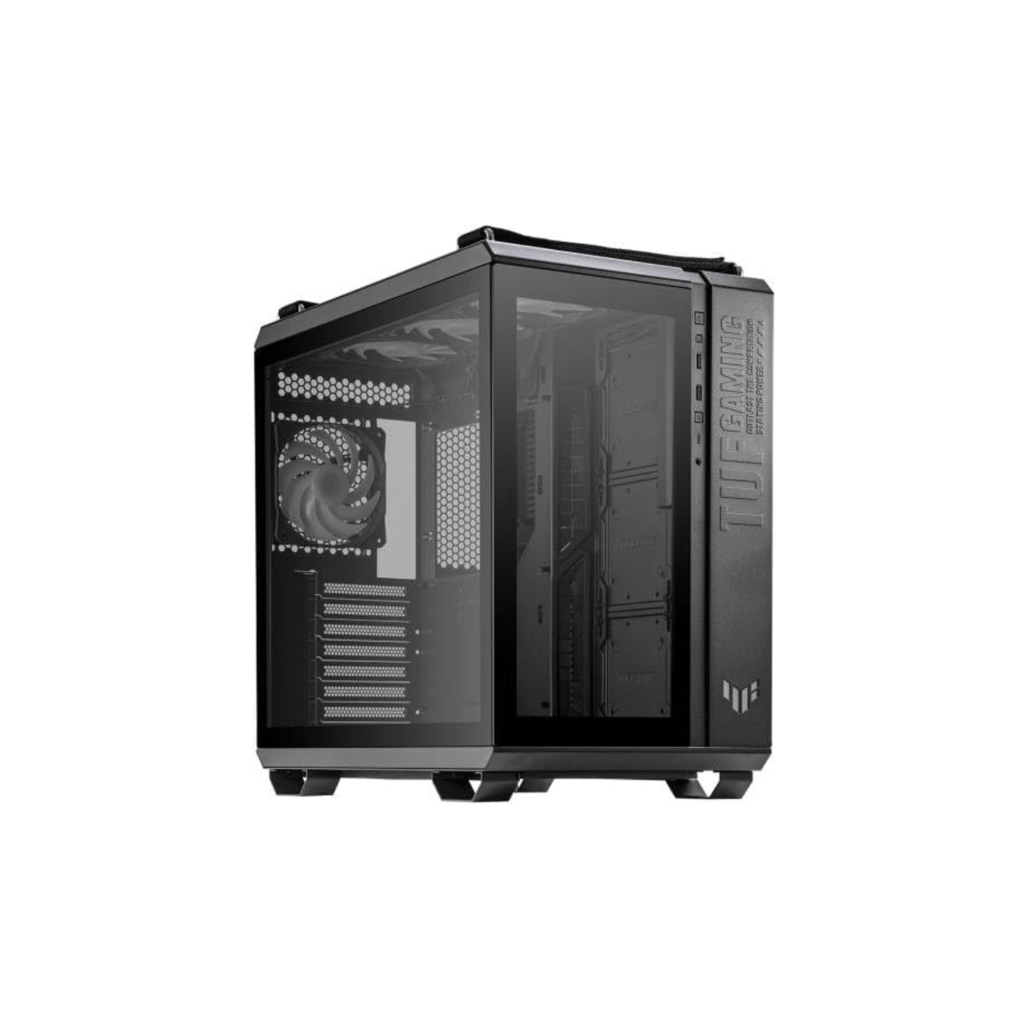 ASUS TUF Gaming GT502 Horizon Mid-Tower PC Case – Black with Tempered Glass & ARGB Fans, ATX / Micro-ATX / Mini-ITX Compatible