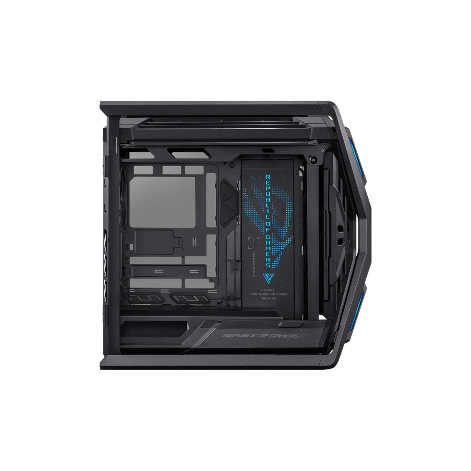 ASUS ROG Hyperion GR701 Black – Premium Full-Tower PC Case, Tempered Glass, PWM Fan Hub, High-Airflow Design