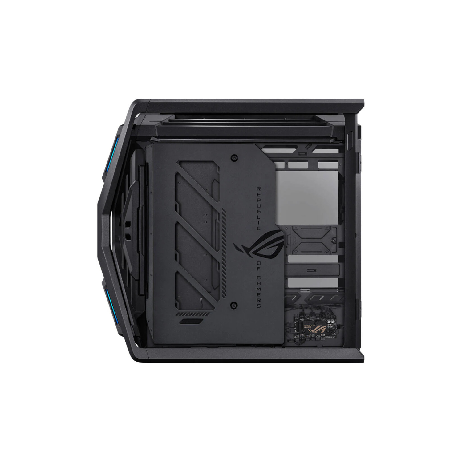 ASUS ROG Hyperion GR701 Black – Premium Full-Tower PC Case, Tempered Glass, PWM Fan Hub, High-Airflow Design