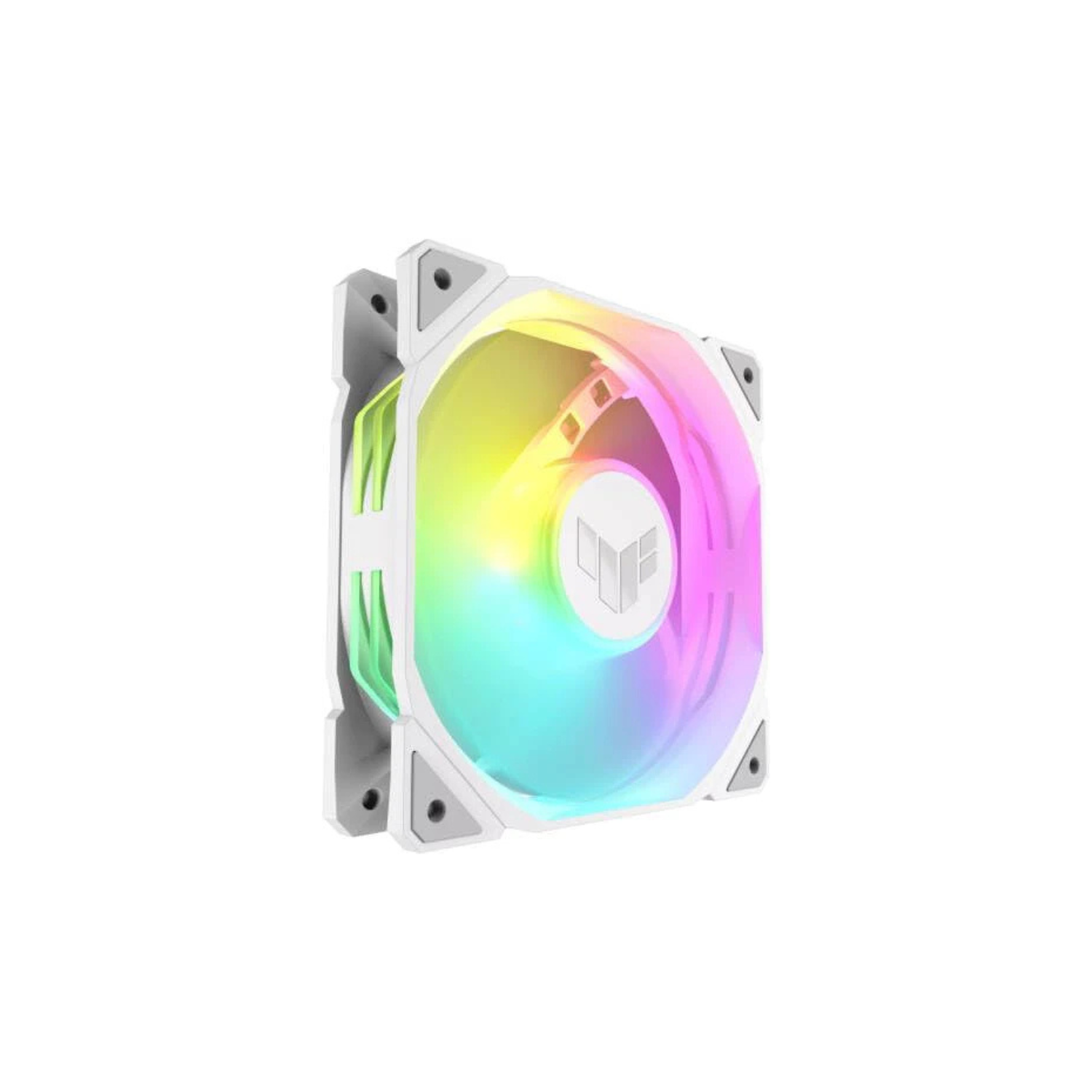 ASUS TUF Gaming TR120 ARGB Fan White – 120mm 3-in-1 Pack, Addressable RGB, High-Performance Cooling