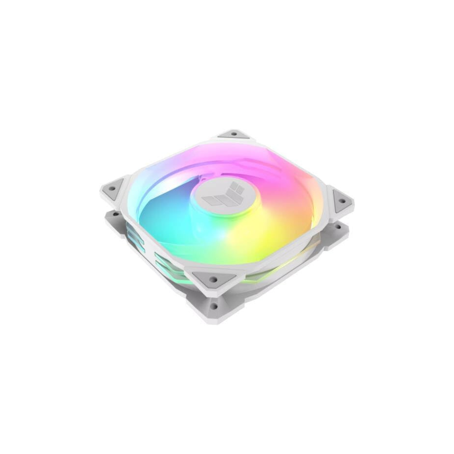 ASUS TUF Gaming TR120 ARGB Fan White – 120mm 3-in-1 Pack, Addressable RGB, High-Performance Cooling