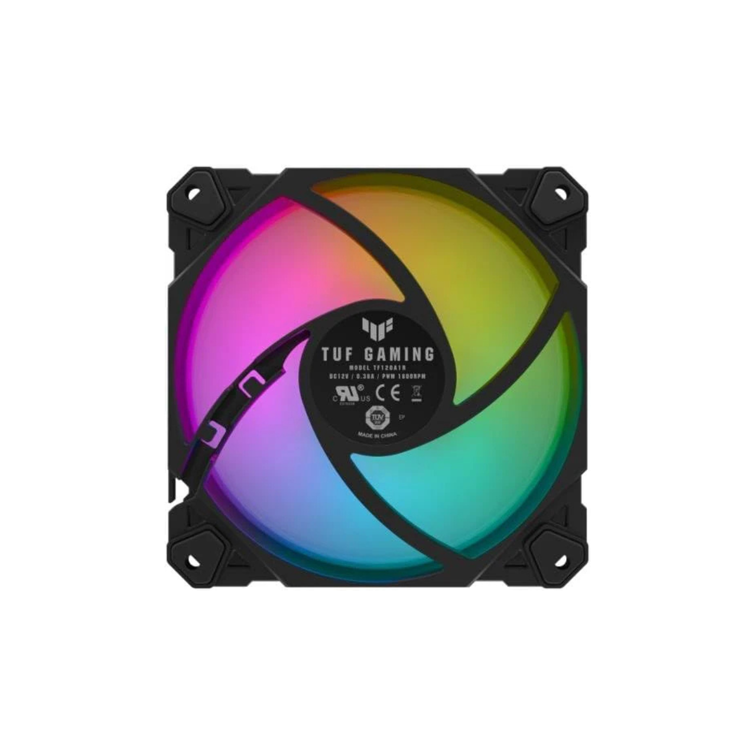 ASUS Prime MR120 ARGB Fan Black – 120mm High-Performance Cooling, Addressable RGB