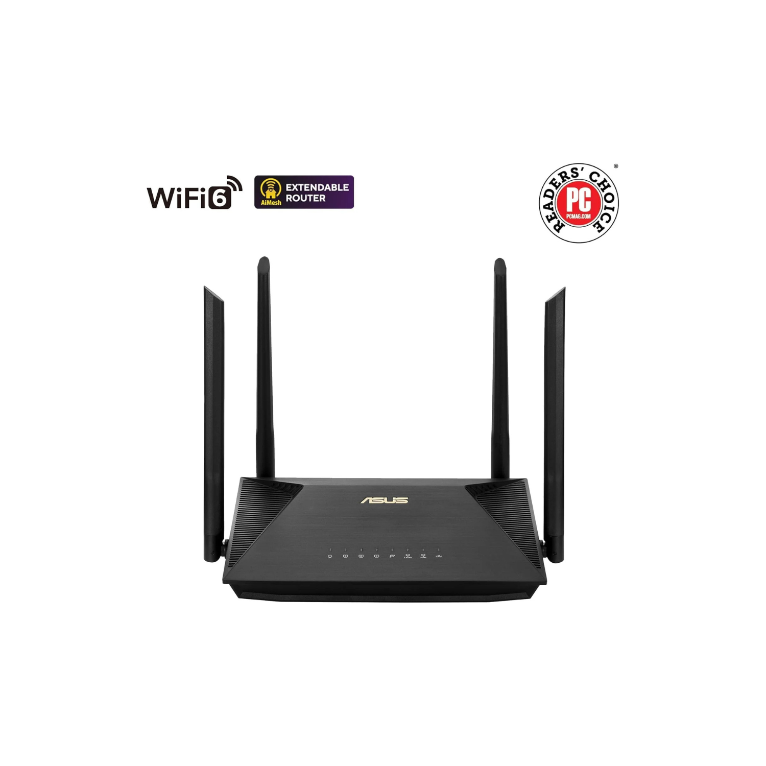 ASUS RT-AX53U WiFi 6 Dual-Band Router – 1,800 Mbps, OFDMA & MU-MIMO, AiMesh Compatible