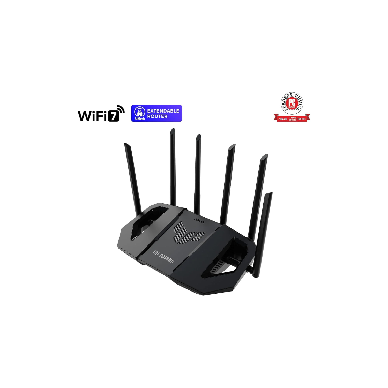 ASUS TUF-BE6500 WiFi 7 Dual-Band Router – 6,500 Mbps, OFDMA & MU-MIMO, AiMesh Compatible