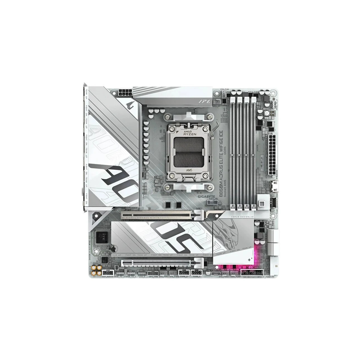GIGABYTE M/B B850M A ELT WF6E ICE |  Gaming Motherboard with WiFi 6E & High Bandwidth Memory Support