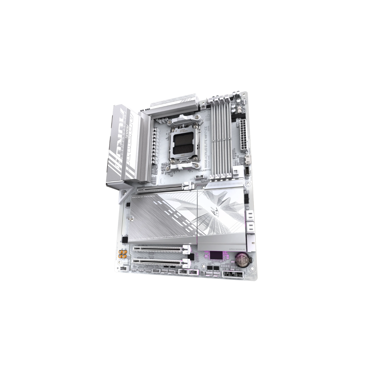 GIGABYTE M/B B850 A ELITE WF7 ICE | B850 Gaming Motherboard with WiFi 7 & High Bandwidth Memory Support