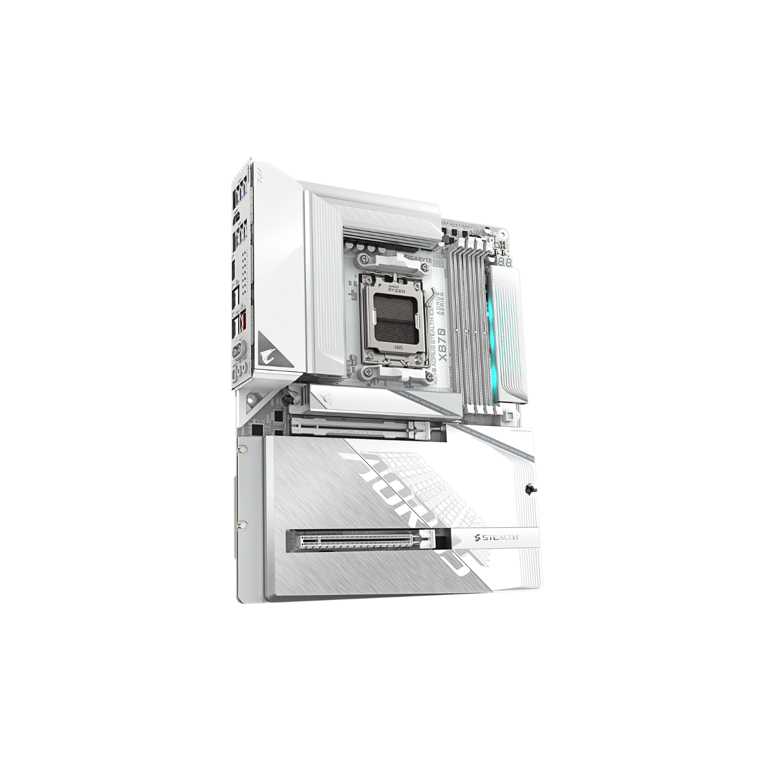 GIGABYTE M/B X870 A STEALTH ICE | X870 Gaming Motherboard with High Speed Connectivity & High Bandwidth Memory Support