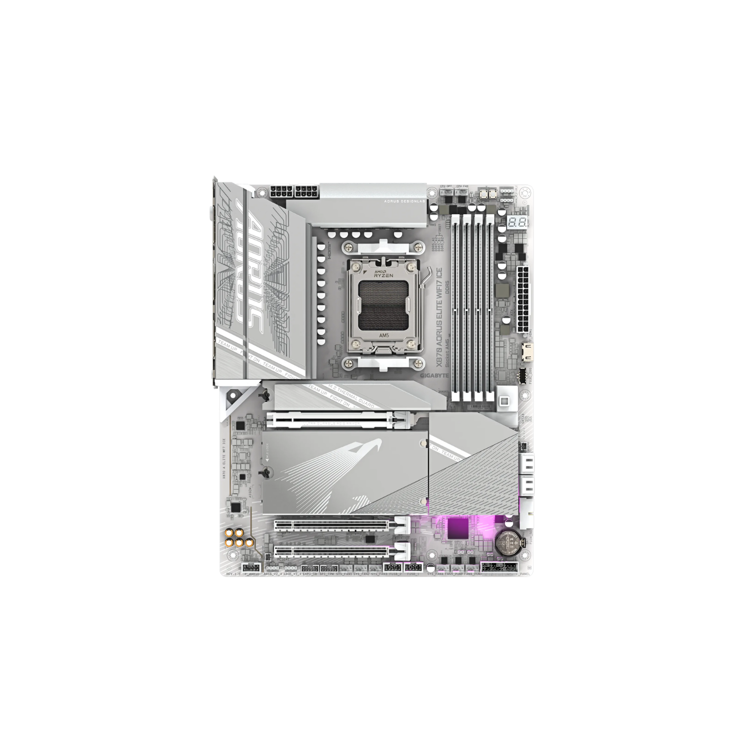 GIGABYTE M/B X870 A ELITE WF7 ICE | X870 Gaming Motherboard with WiFi 7 & High Bandwidth Memory Support