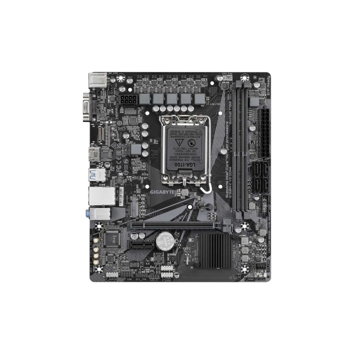 GIGABYTE M/B B760M K V2 DDR4 |  Gaming Motherboard with High Speed Connectivity & DDR4