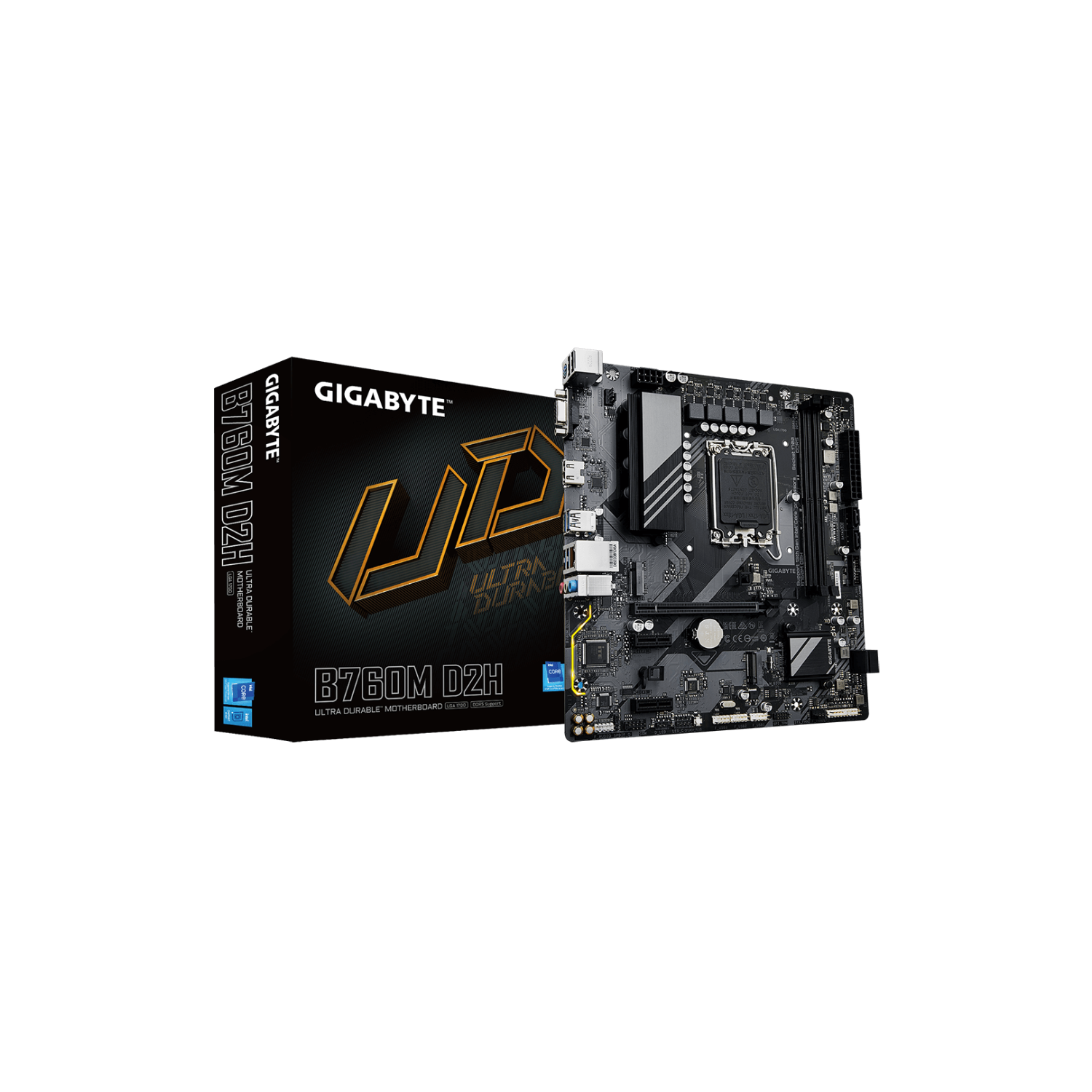 GIGABYTE M/B B760M D2H |  Gaming Motherboard with High Speed Connectivity & High Bandwidth Memory Support