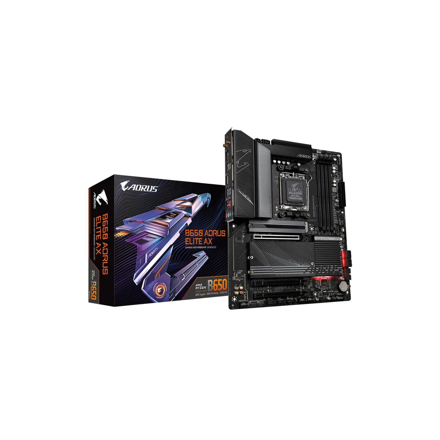 GIGABYTE M/B B650 AORUS ELITE AX | B650 Gaming Motherboard with WiFi 6 & High Bandwidth Memory Support