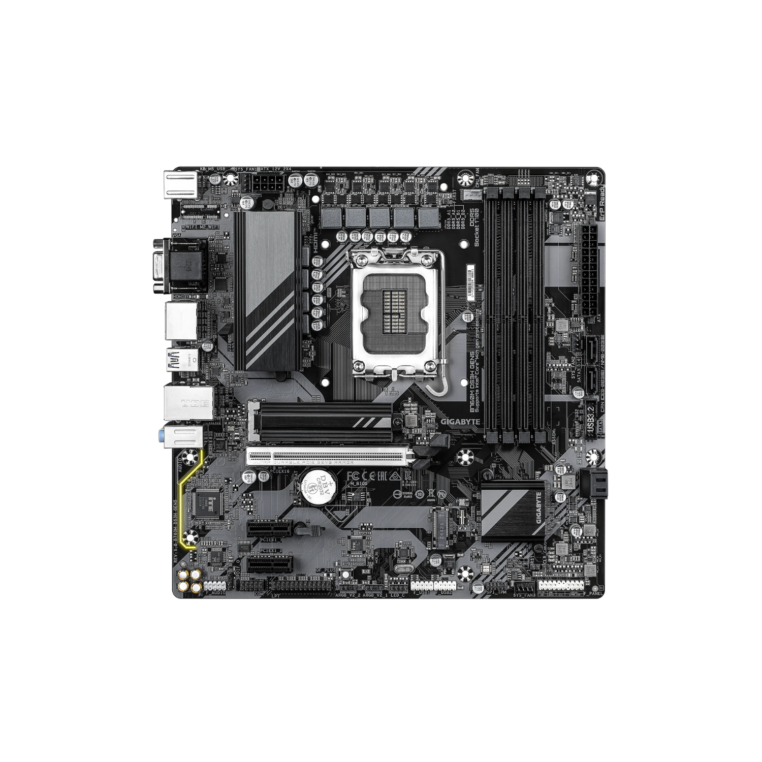GIGABYTE M/B B760M-DS3H-GEN5 |  Gaming Motherboard with High Speed Connectivity & DDR5 / PCIe Gen5
