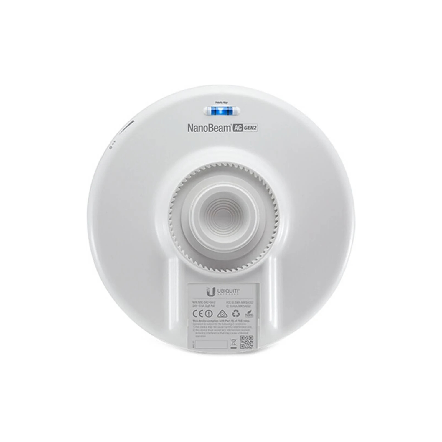 Ubiquiti NBE-5AC-GEN2-EU – NanoBeam AC Gen2 5GHz High-Performance Long-Range Wireless Bridge, AirMax AC, Outdoor Weather-Resistant