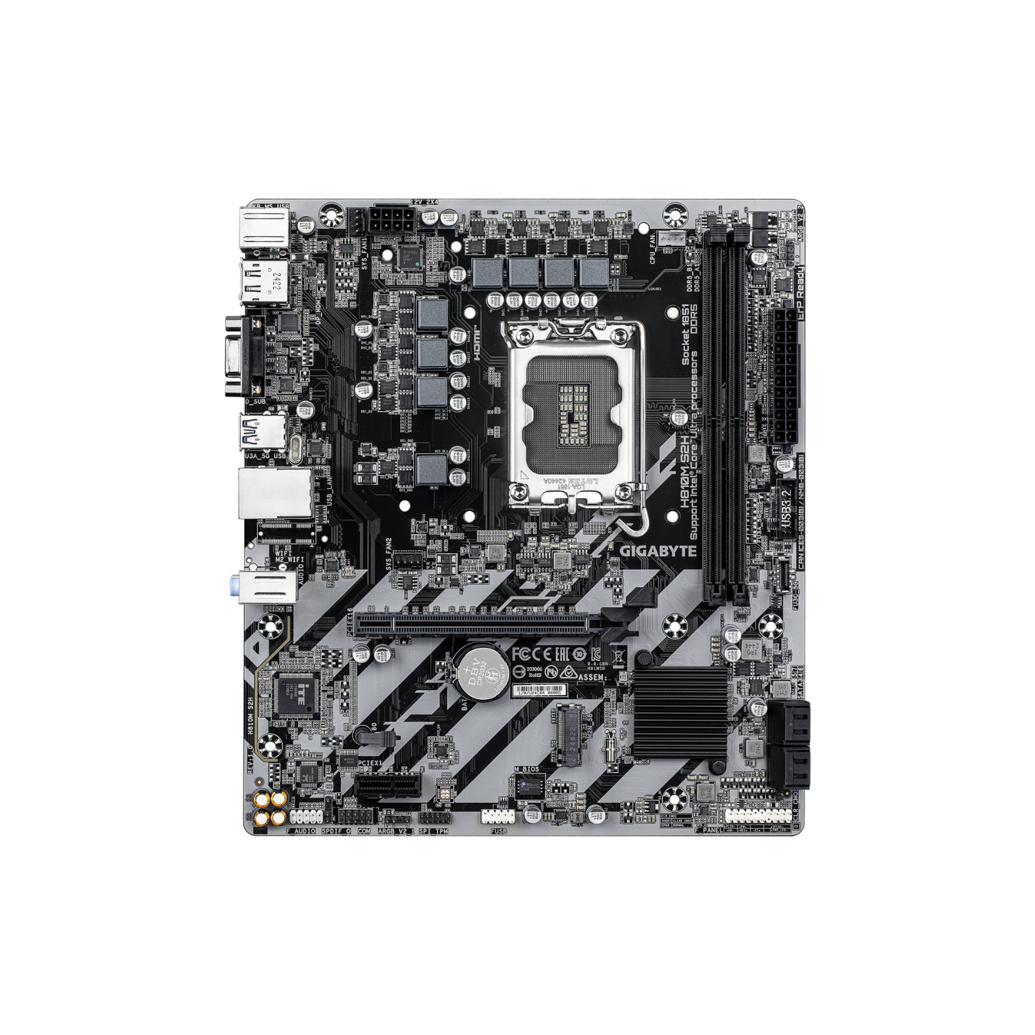 GIGABYTE M/B H810M S2H |  Gaming Motherboard with High Speed Connectivity & High Bandwidth Memory Support