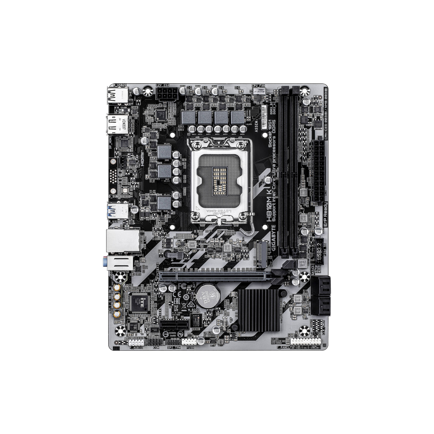 GIGABYTE M/B H810M K |  Gaming Motherboard with High Speed Connectivity & High Bandwidth Memory Support