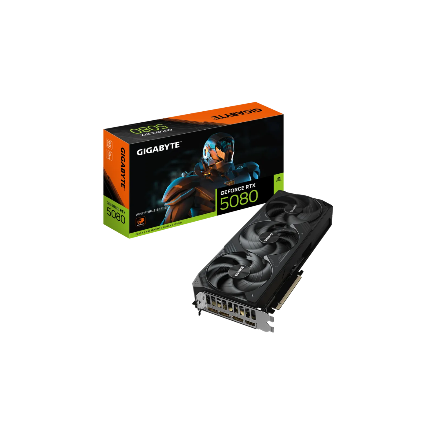 GIGABYTE GeForce RTX 5080 16GB Graphics Card | GIGABYTE VGA GV-N5080GAMING OC-16GD | Triple Fan Cooling | PCIe 4.0 | HDMI & DisplayPort