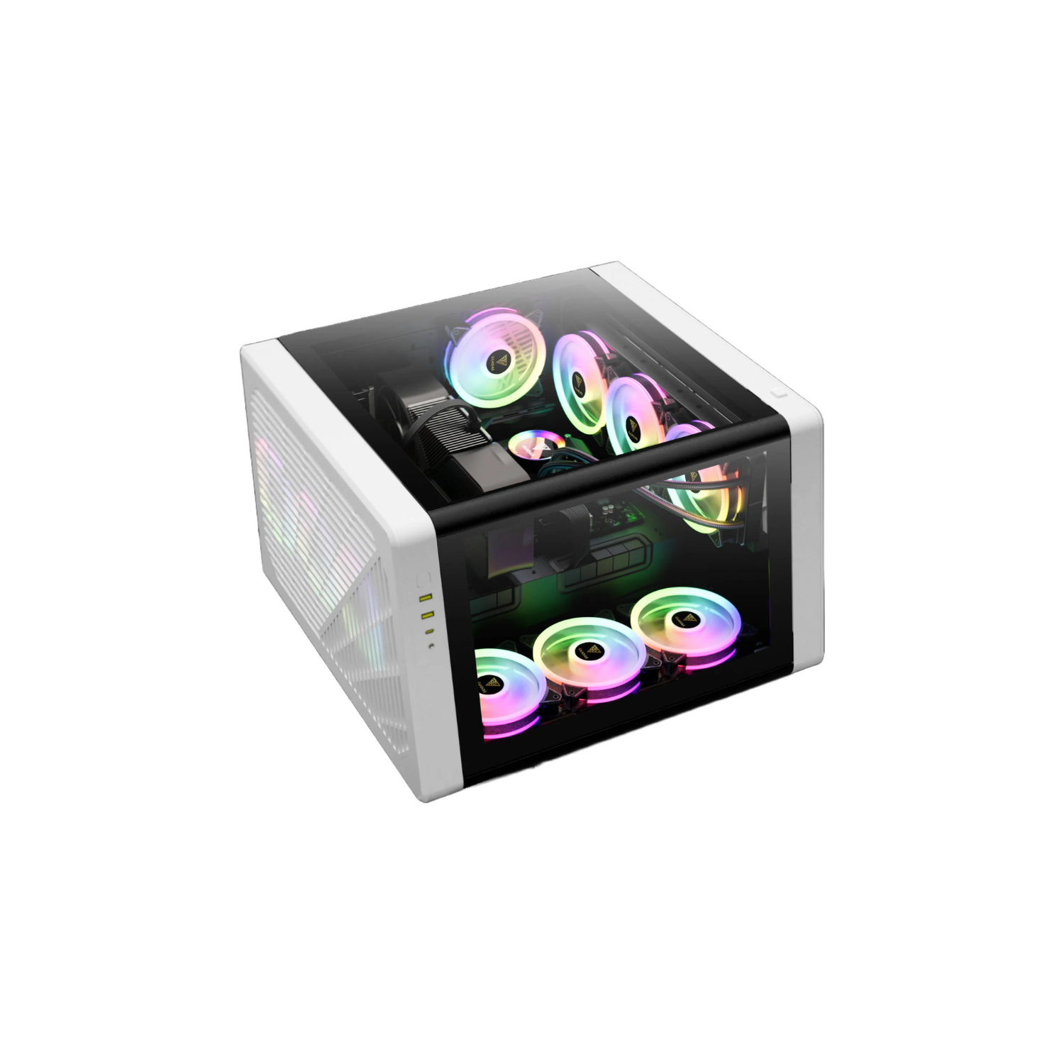 GAMDIAS NESO P1 Black Full Tower Gaming Case – Tempered Glass, High Airflow, ATX/E-ATX Compatible