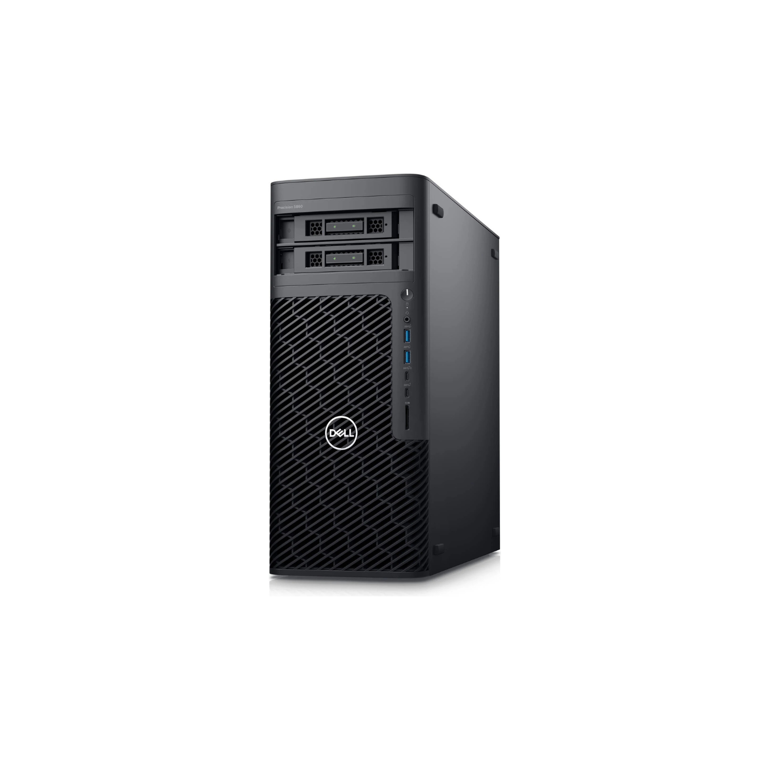 Dell Precision 5860 Tower Workstation, Intel Xeon W3-2423, 64GB RAM, 1TB SSD, NVIDIA RTX A2000 ADA 16GB Graphics, Black Keyboard & Mouse, Win11 Pro, 750W PSU, Black | T5860