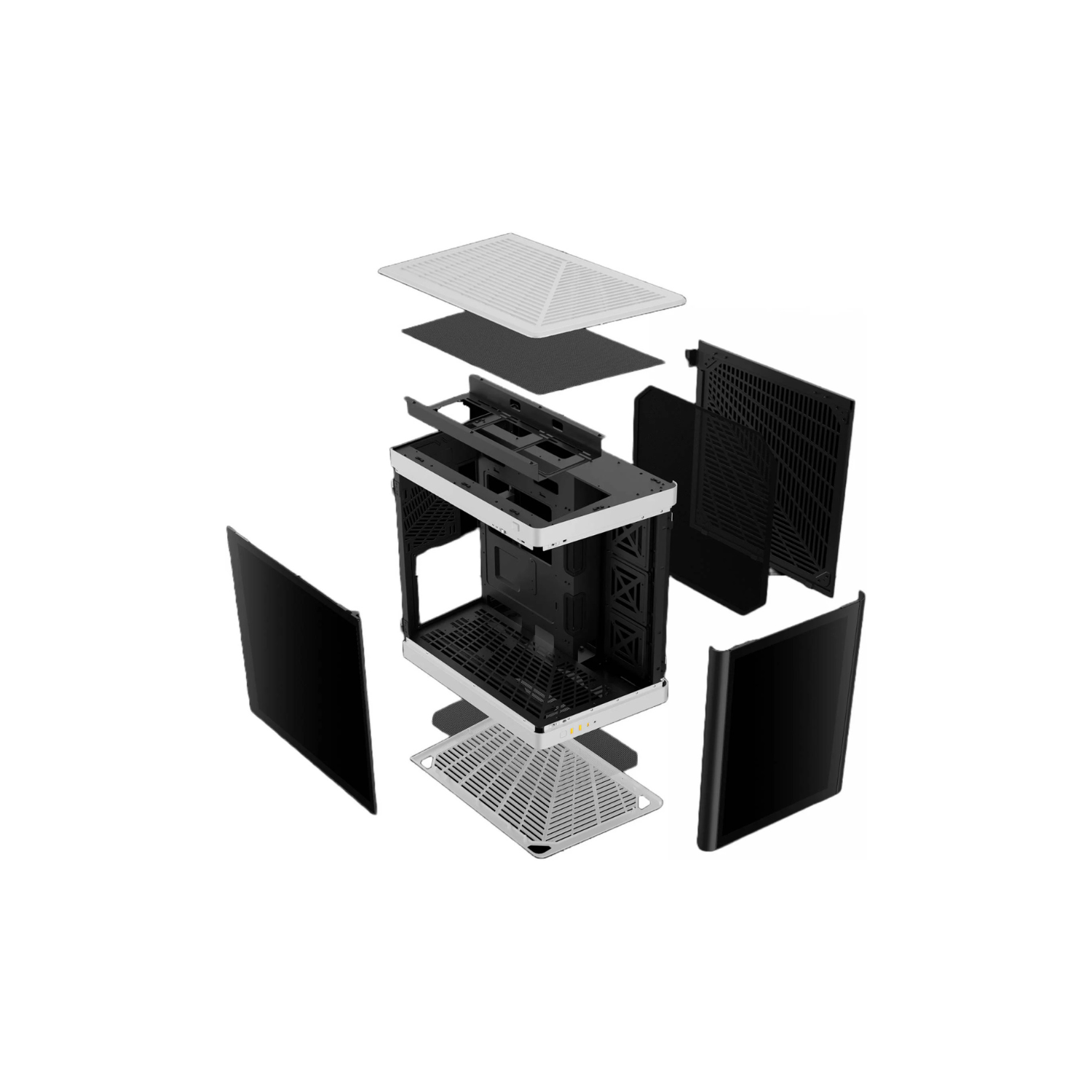 GAMDIAS NESO P1 Black Full Tower Gaming Case – Tempered Glass, High Airflow, ATX/E-ATX Compatible