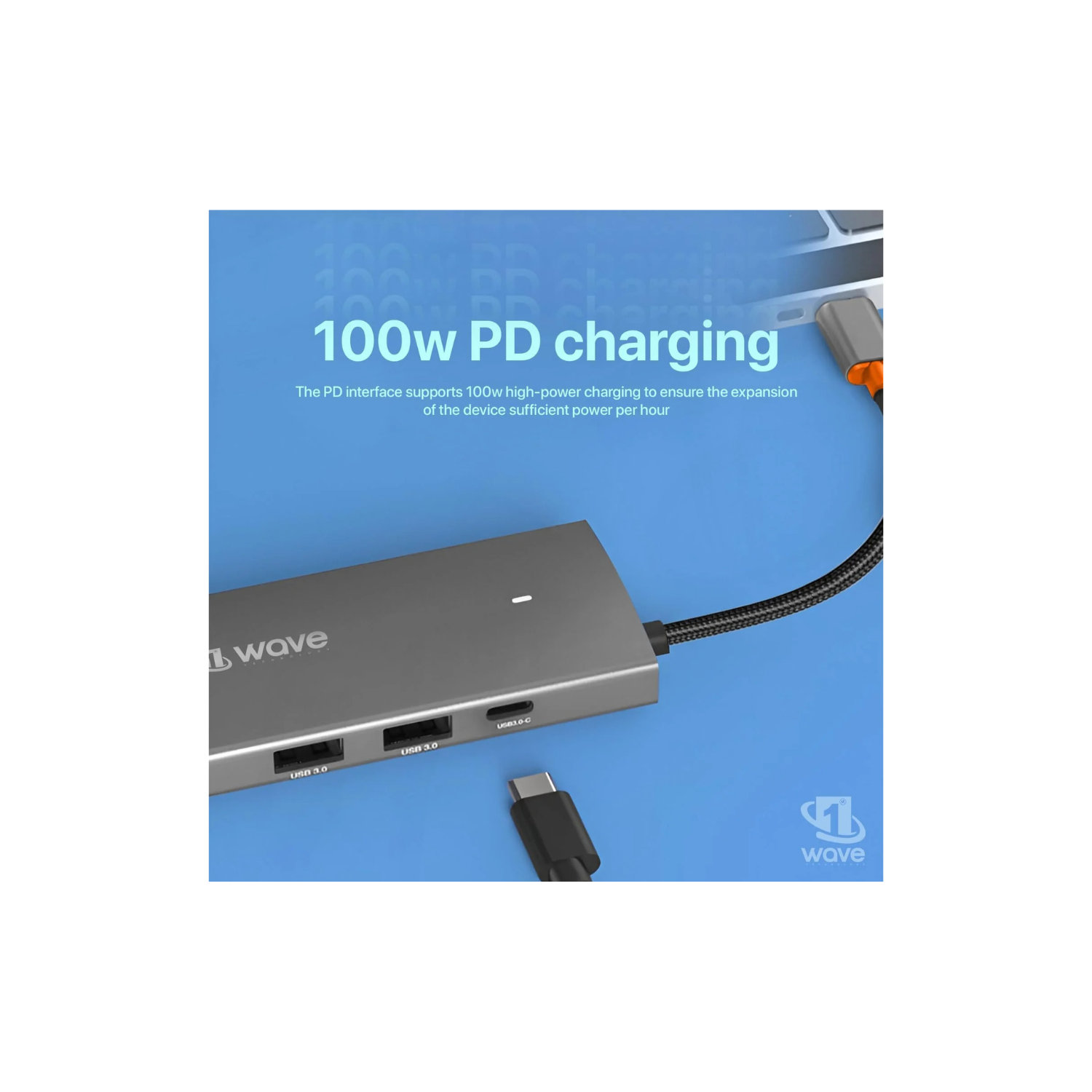 First Wave ProHub 9-in-1 USB-C Dock Hub – 4K HDMI 2.0, 100W PD, RJ45 GbE LAN, USB-C, 2× USB 3.2, USB 2.0, Micro SD & SD Card Slots, Portable Multiport Adapter for Laptop, MacBook, iPad (Metallic Grey)