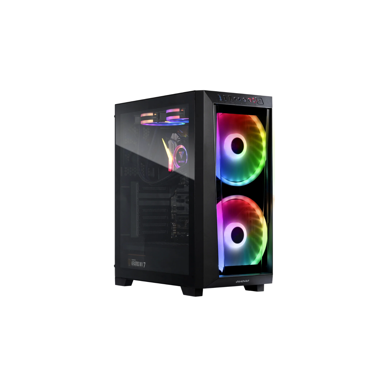 GAMDIAS Apollo M2 Elite Mid Tower Gaming Case – RGB Lighting, Tempered Glass, ATX/Micro-ATX Compatible