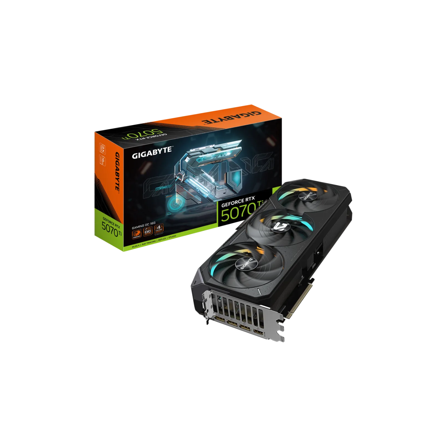 GIGABYTE GeForce RTX 5070 Ti 16GB Graphics Card | GIGABYTE VGA GV-N507TGAMING OC-16GD | Triple Fan Cooling | PCIe 4.0 | HDMI & DisplayPort