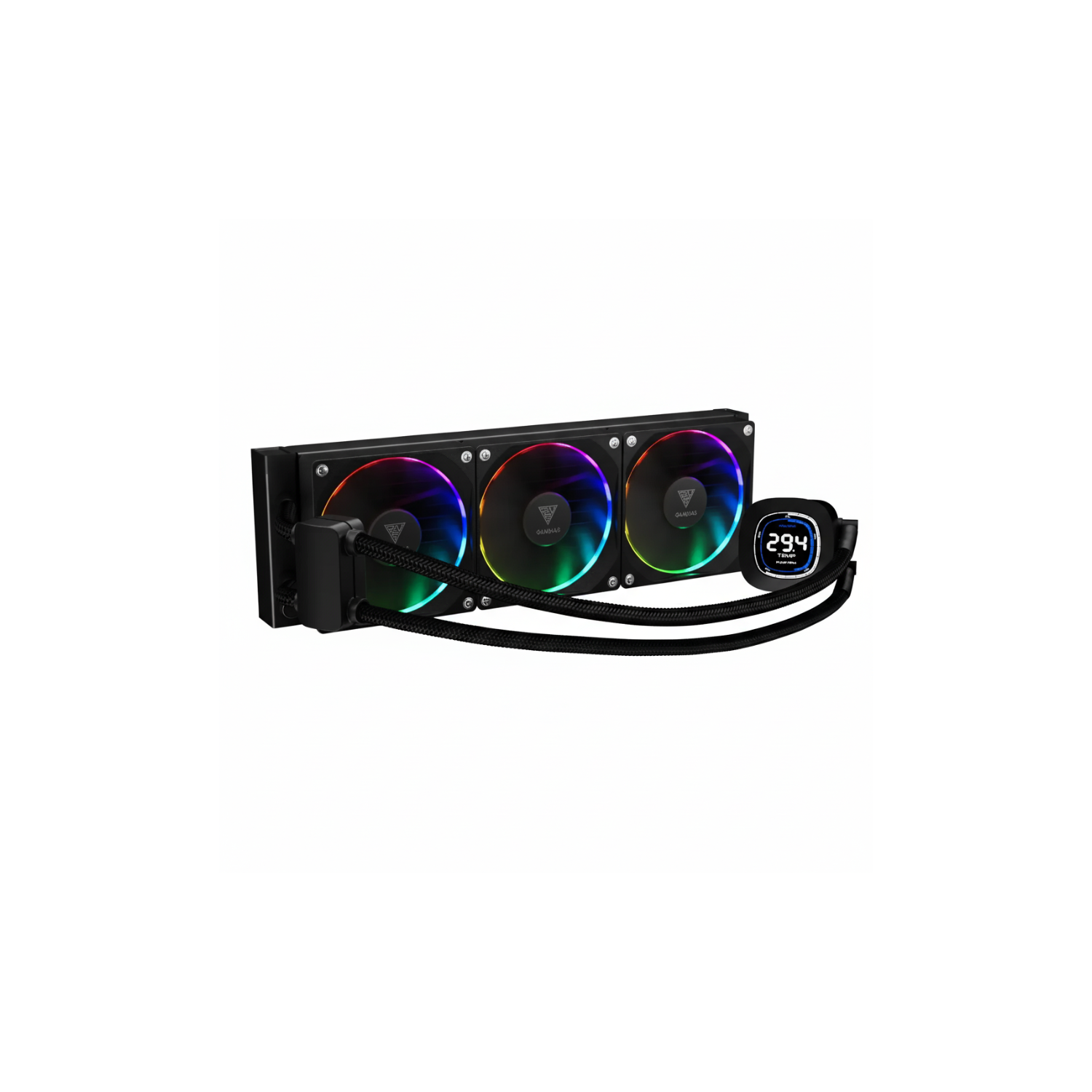 GAMDIAS CHIONE M4-360 Black RGB Liquid CPU Cooler – 360mm High-Performance Water Cooling System
