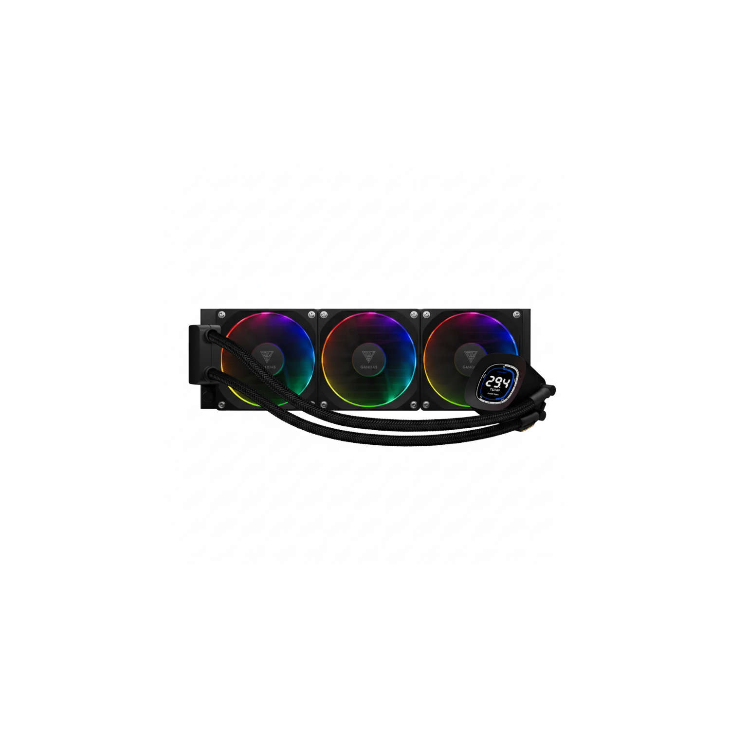 GAMDIAS CHIONE M4-360 Black RGB Liquid CPU Cooler – 360mm High-Performance Water Cooling System
