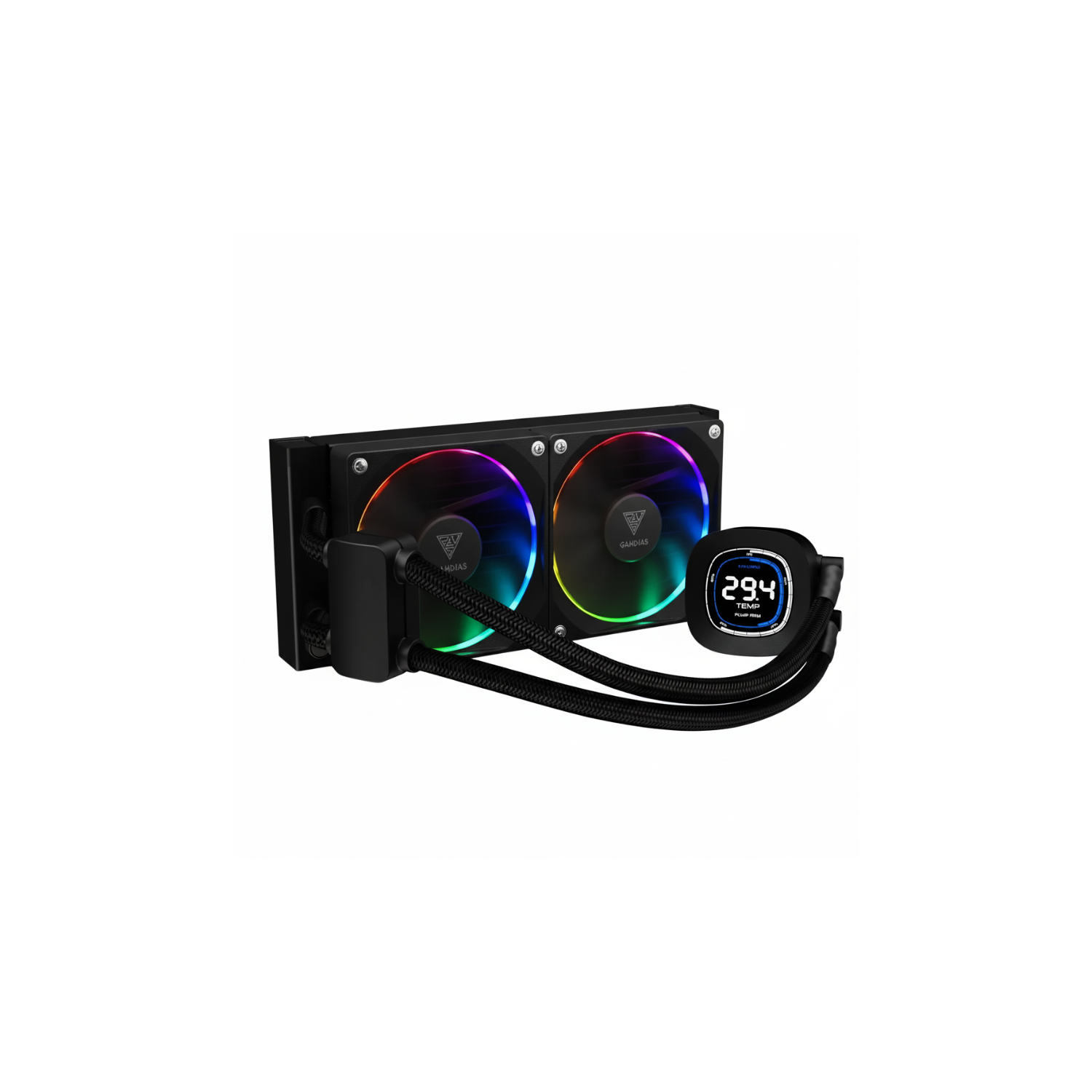 GAMDIAS CHIONE M4-240 Black RGB Liquid CPU Cooler – 240mm High-Performance Water Cooling System