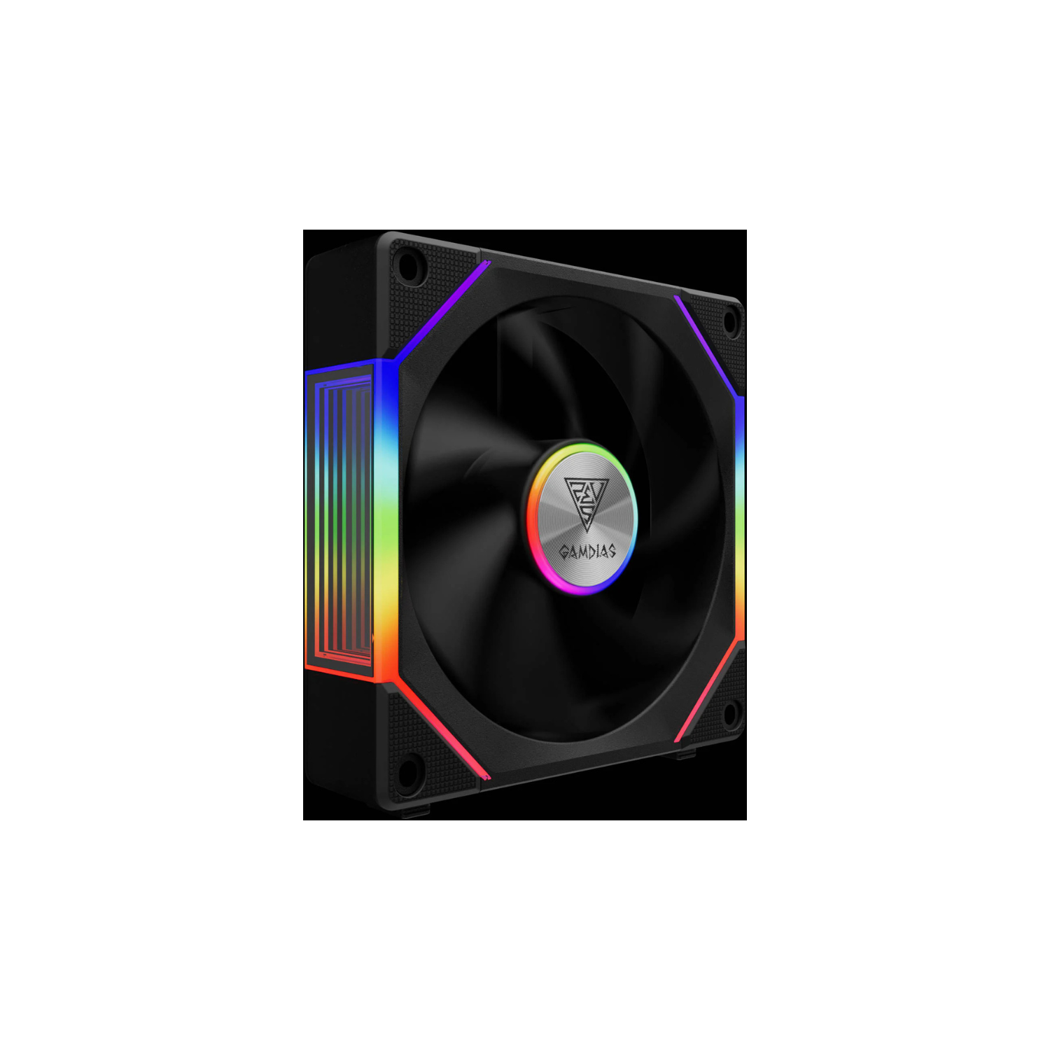 GAMDIAS AEOLUS P2-1203 120mm RGB Cooling Fan – Quiet High Airflow PC Case Fan with RGB Lighting