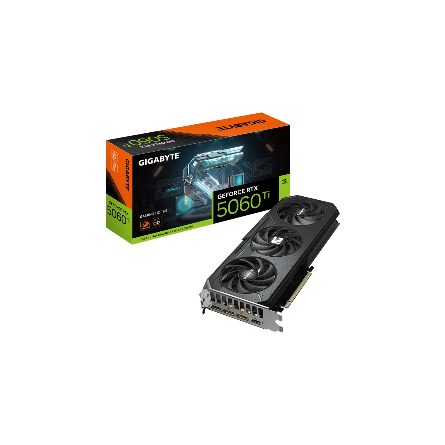 GIGABYTE GeForce RTX 5060 Ti 16GB Graphics Card | GIGABYTE VGA GV-N506TEAGLEMAX OC-16GD | Dual Fan Cooling | PCIe 4.0 | HDMI & DisplayPort
