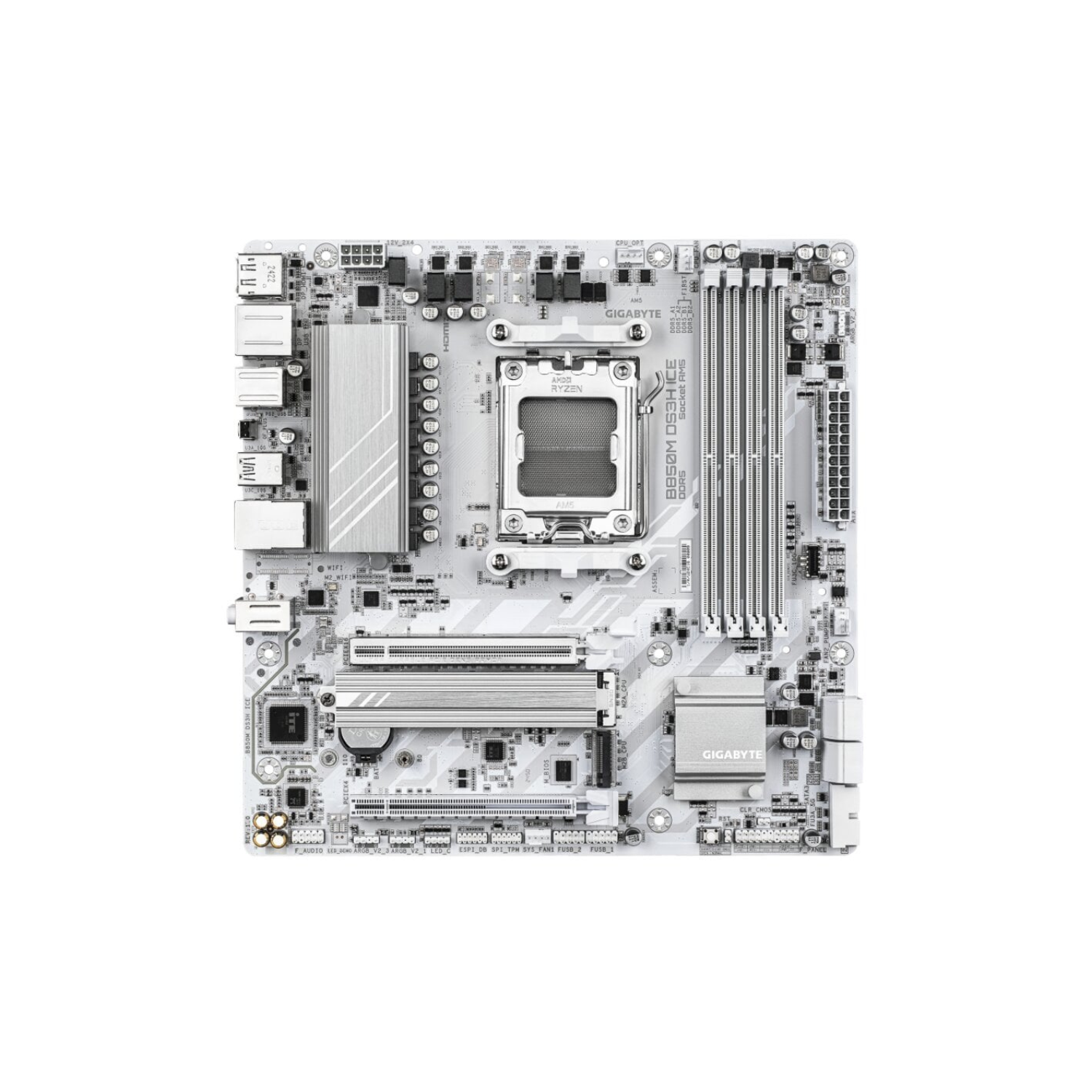 GIGABYTE M/B B850M DS3H ICE |  Gaming Motherboard with High Speed Connectivity & High Bandwidth Memory Support