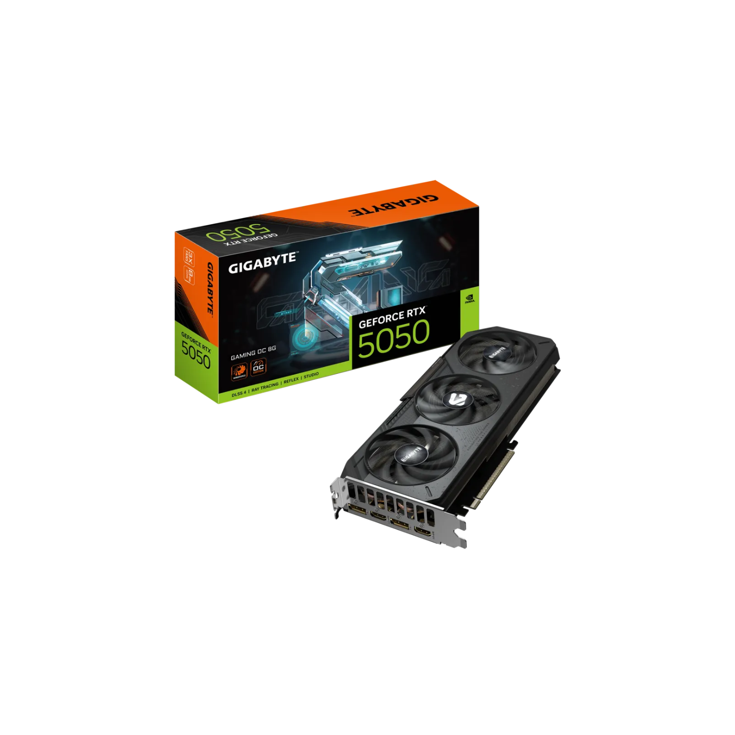 GIGABYTE GeForce RTX 5050  Graphics Card | GIGABYTE VGA GV-N5050OC-8GL | Compact Cooling | PCIe 4.0 | HDMI & DisplayPort
