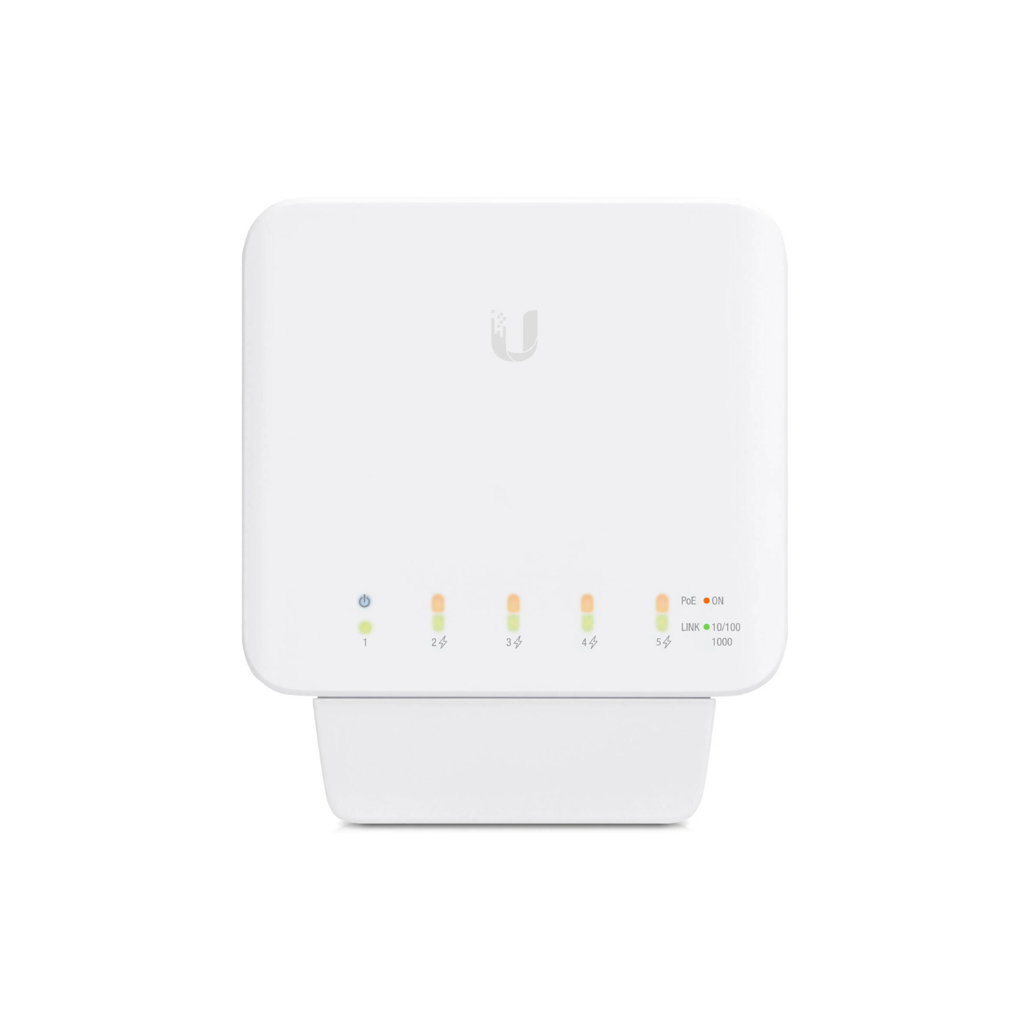 Ubiquiti USW-Flex – UniFi Flex Ethernet Switch, 5-Port Gigabit Network Switch, PoE Powered, Compact and Versatile, Indoor/Outdoor Ready, Easy UniFi Integration