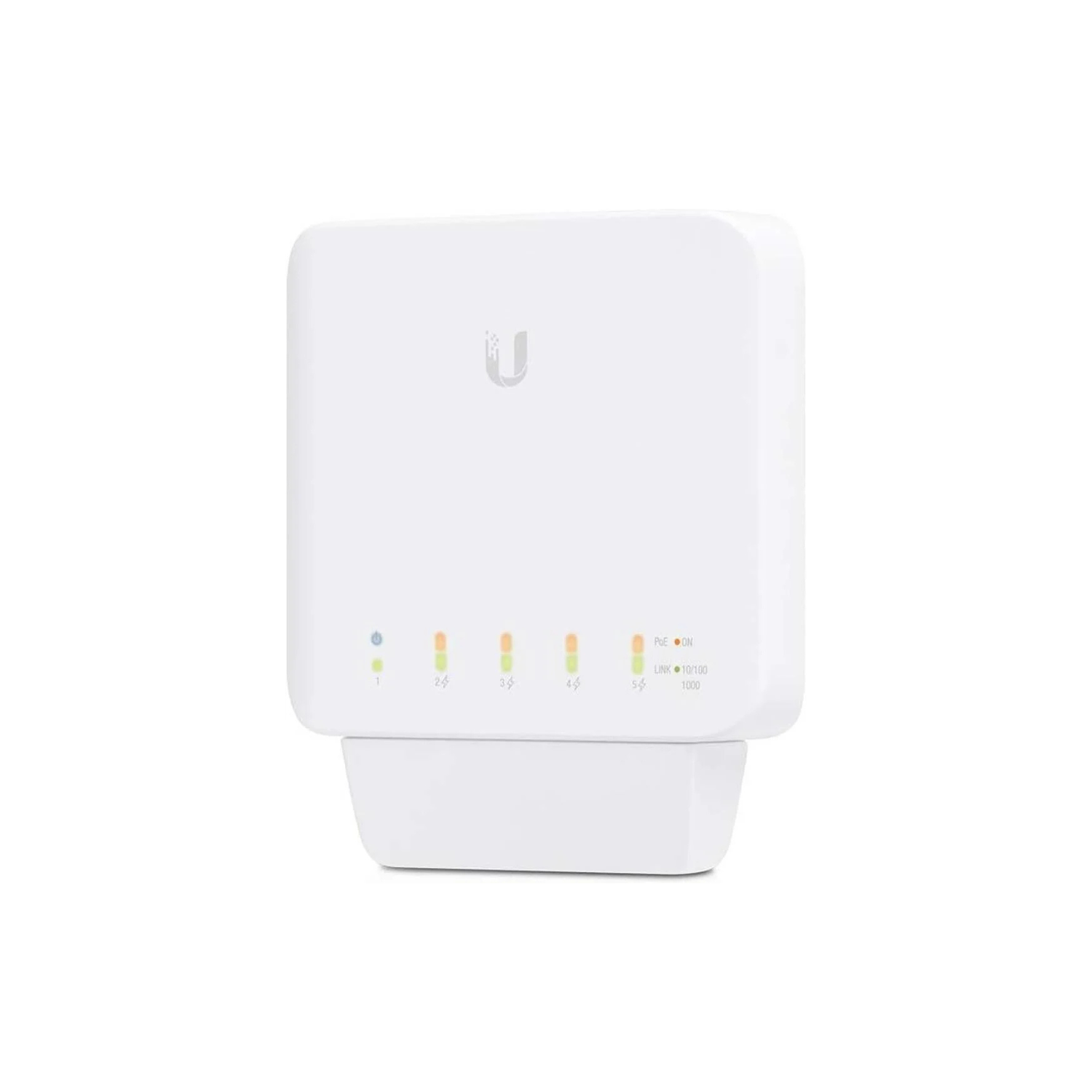 Ubiquiti USW-Flex – UniFi Flex Ethernet Switch, 5-Port Gigabit Network Switch, PoE Powered, Compact and Versatile, Indoor/Outdoor Ready, Easy UniFi Integration