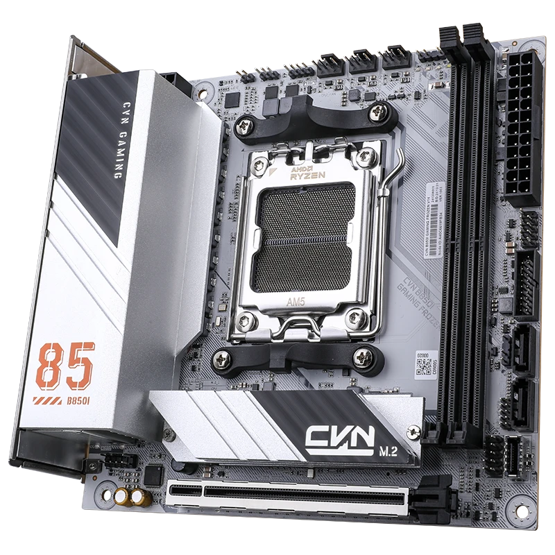 Colorful CVN B850I GAMING FROZEN V14 Mini-ITX Motherboard – AMD B850, AM5 Socket, DDR5, PCIe 5.0, M.2 Slots, WiFi 6, Compact High-Performance Gaming Board