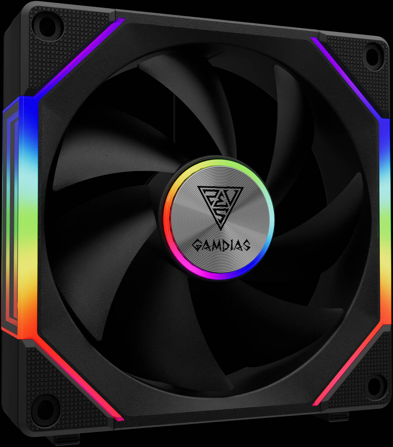 GAMDIAS AEOLUS P2-1203U 120mm RGB Cooling Fan – High Airflow PC Case Fan with Quiet Operation