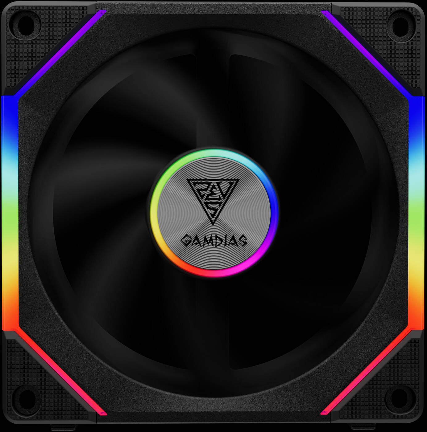 GAMDIAS AEOLUS P2-1203 120mm RGB Cooling Fan – Quiet High Airflow PC Case Fan with RGB Lighting