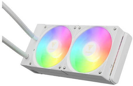 GAMDIAS CHIONE E4-240 White RGB Liquid CPU Cooler – 240mm High-Performance Water Cooling System