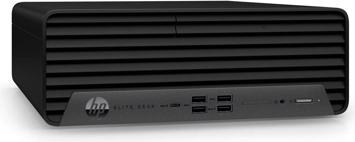 HP Elite Desk 800 G9 Desktop Computer, Intel Core i5-12500 Processor, 8GB DDR5 RAM, 512GB SSD Storage, Intel UHD Graphics 770, HP KB + Mouse, FreeDos, Black | 5L340ES#BH5