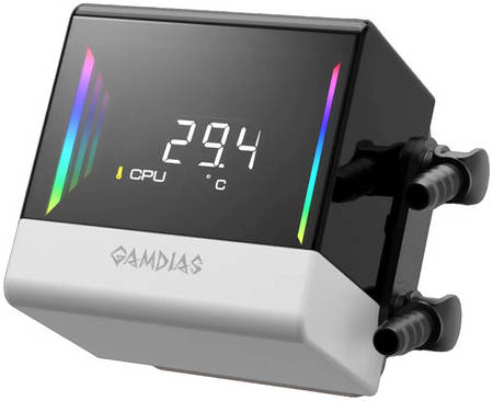 GAMDIAS CHIONE E4-240 White RGB Liquid CPU Cooler – 240mm High-Performance Water Cooling System