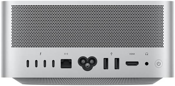 Apple Mac Studio, M2 Ultra Chip, 24-Core CPU, 60-Core GPU, 64GB RAM, 1TB SSD, 4x Thunderbolt 4 Ports, 1 SDXC Card Slot, 10GB Ethernet, TRA Version, Silver | MQH63AB/A