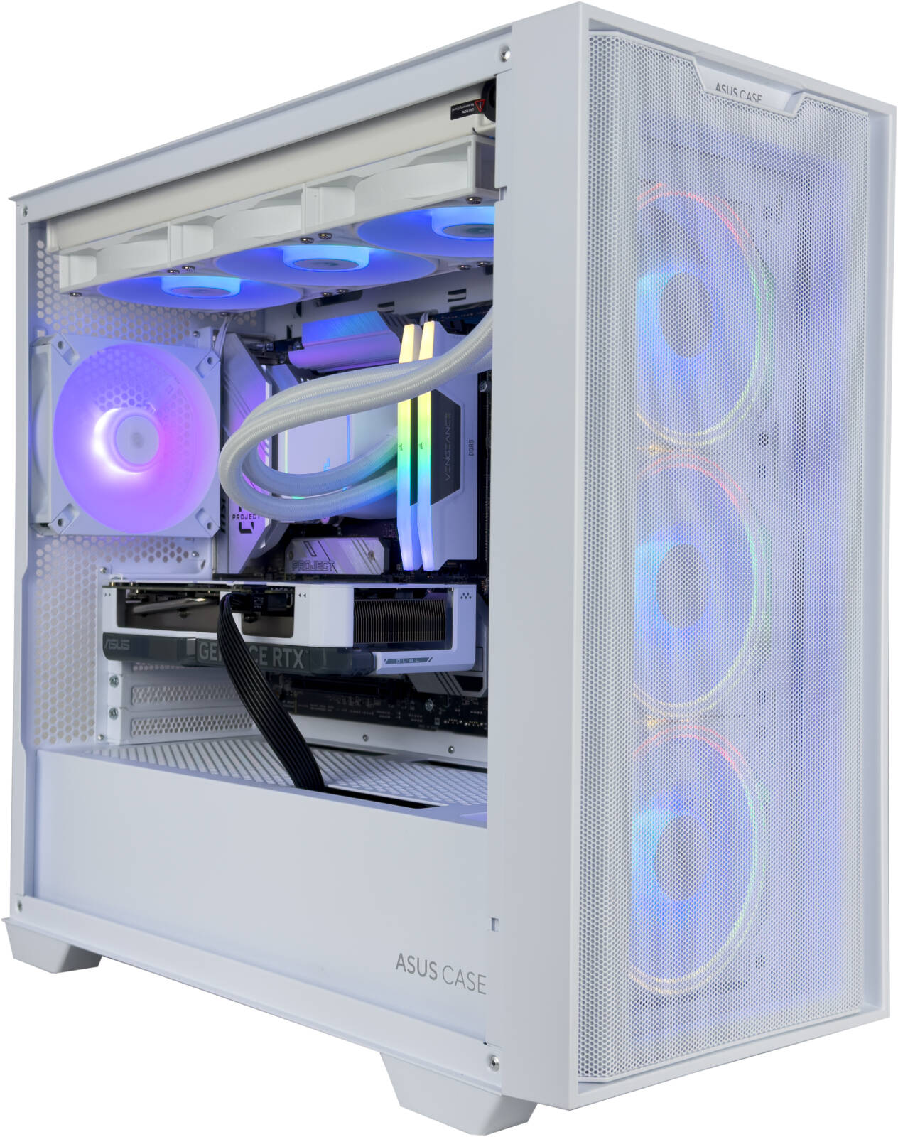 Snow White Edition Gaming PC - Intel Core i7-14700K 20 Cores 28 Threads, NVIDIA RTX 4070 12GB, 32GB DDR5 RAM 5600MHz, 2TB SSD Gen 4, 650W PSU, 360mm Liquid Cooler, Wi-Fi + BT