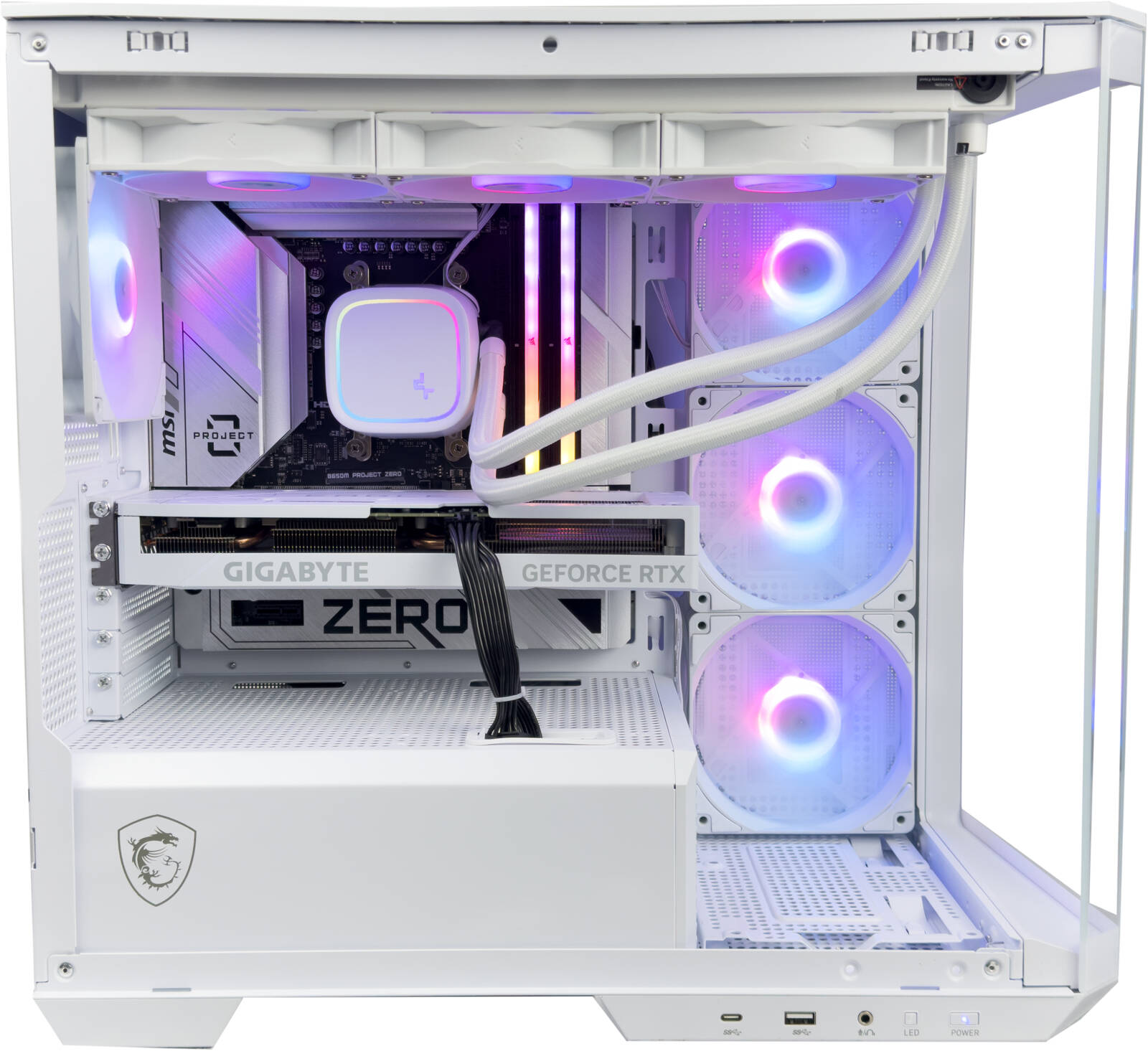 Mid Range Gaming PC - Intel Core i7-14700K 20 Cores 28 Threads, NVIDIA RTX 4060 Ti 8GB, 32GB DDR5 RAM 5600MHz, 1TB SSD Gen 4, 850W 80 PLUS PSU, 360mm Liquid Cooler, Wi-Fi + BT