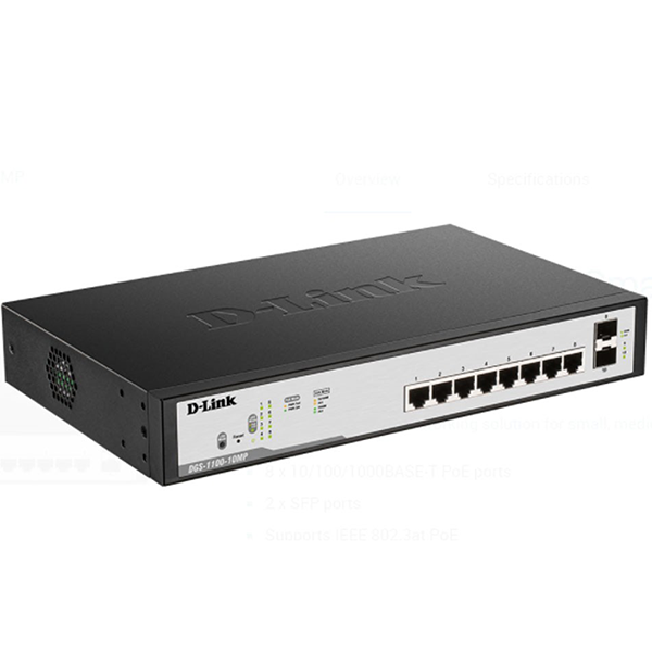 SWITCH DLINK 8 PORT GIGABIT POE MANAGED