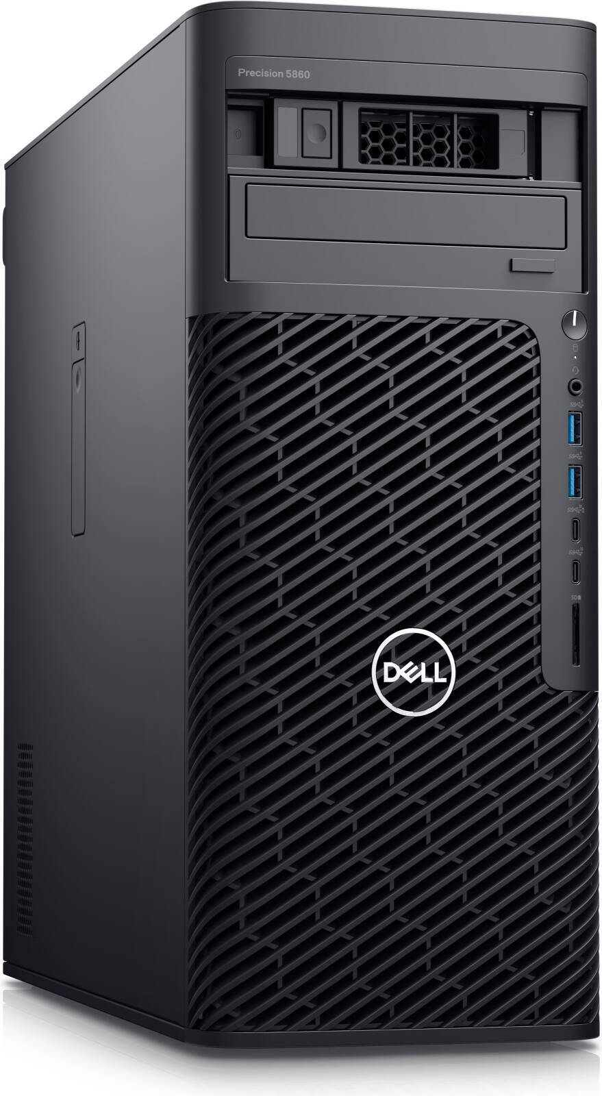 Dell Precision 5860 Tower Workstation, Intel Xeon W3-2423, 64GB RAM, 1TB SSD, NVIDIA RTX A2000 ADA 16GB Graphics, Black Keyboard & Mouse, Win11 Pro, 750W PSU, Black | T5860